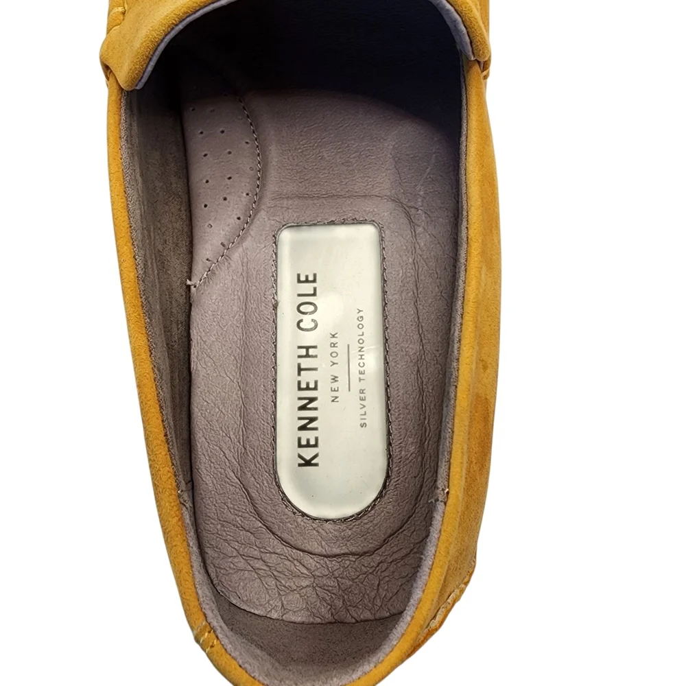 KENNETH‎ COLE NEW YORK Family Man Yellow Suede Moccasin Loafers Size 8